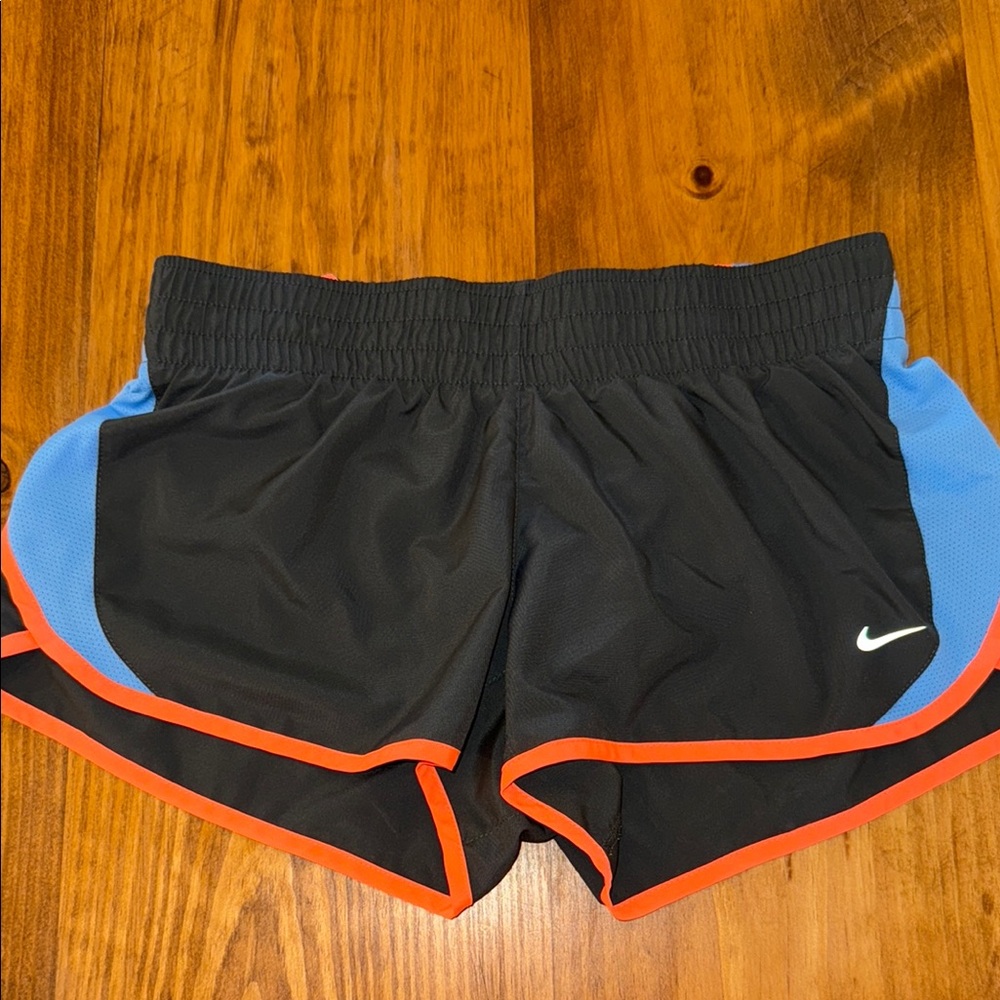 Nike Black, Blue + Orange Athletic Dri-Fit Shortd